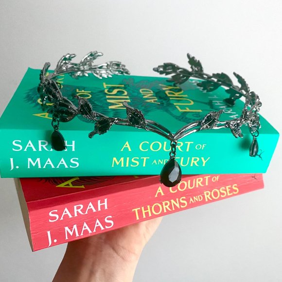 Fairy Crown, Elven Headband, Renaissance Faire Hair accessory, forehead tiara - Picture 9 of 13